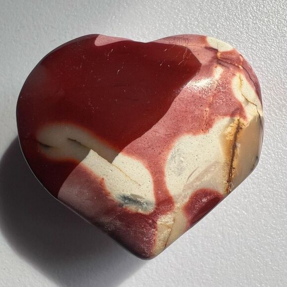 Mookaite Jasper Crystal Heart (#8) - Picture 5 of 10